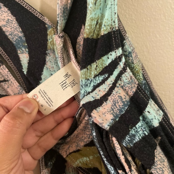 We the Free Milly Multicolored Babydoll Tank XS - Picture 6 of 8